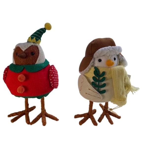 Target Wondershop ‎ Chip & Bauble 2023 Featherly Friends Fabric Bird - Picture 1 of 5